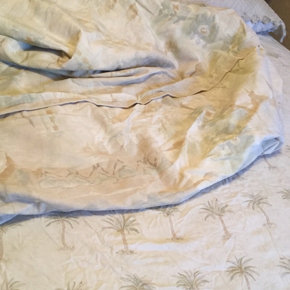 🏜️ Duvet SOUTHWEST Muted Abstract Water Colourish EUC 🏜️ - Picture 2 of 16